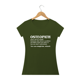 Nome do produtoCamiseta Babylook Osteopath Significado (Inglês)