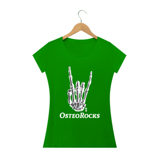 Nome do produtoCamiseta Babylook StillSincero OsteoRocks - Osteopatia Rock