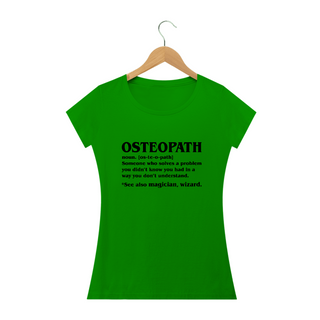 Nome do produtoCamiseta Babylook Significado Osteopath (Inglês)