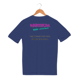 Camiseta Esportiva Dry UV I Rabiskin Logo Rosa I Estampa COSTAS