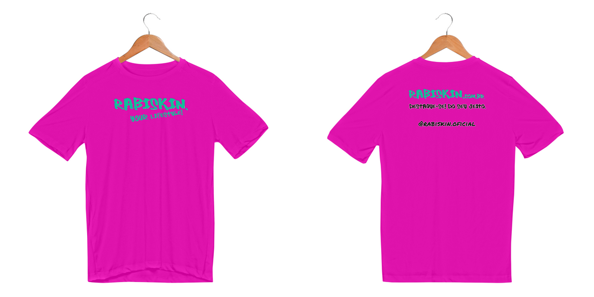 Nome do produto: Camiseta Esportiva Dry UV I Rabiskin Logo Verde I Frente e Verso
