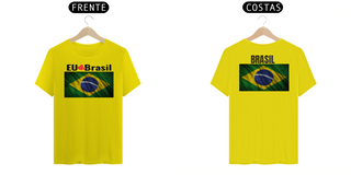 Camiseta Eu Amo Brasil Cores Clara