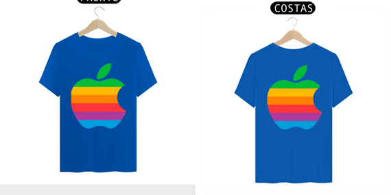 Camiseta Apple Multi Colors