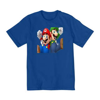 Camiseta Infantil Mario e Luigi front