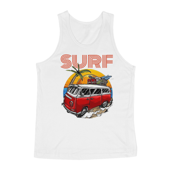 Camiseta Regata Surf Red VW Bus