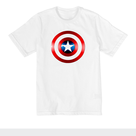 Camiseta Infantil Escudo Capitão America