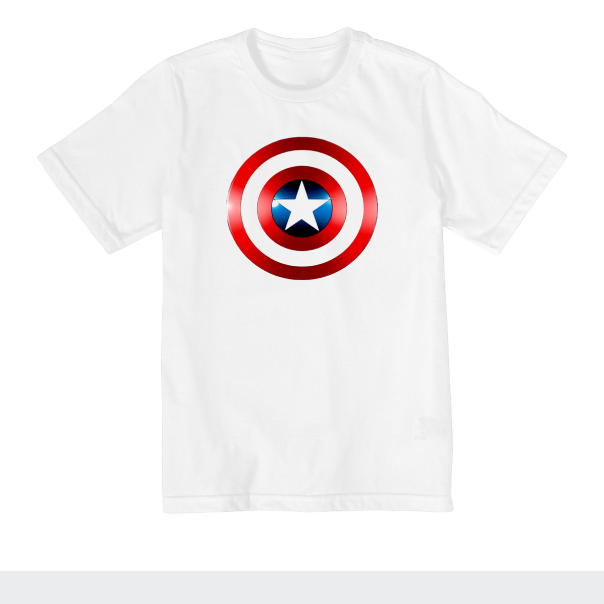 Nome do produto: Camiseta Infantil Escudo Capitão America