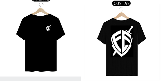 Camiseta FÉ Cor Preta