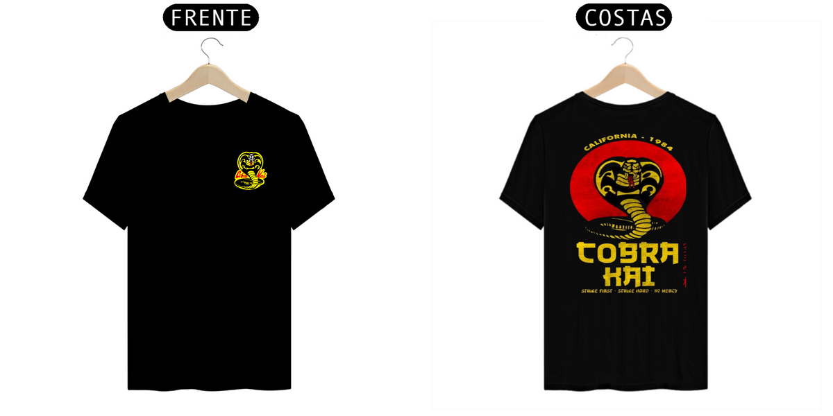 Nome do produto: Camiseta Cobra Kai  Black