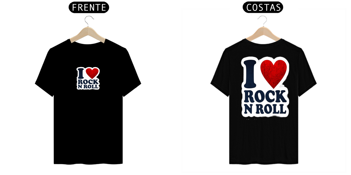 Nome do produto: Camiseta I Love Rock 