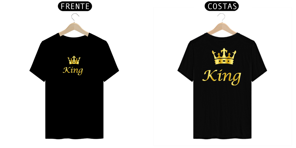 Nome do produto: Camiseta Coroa King 