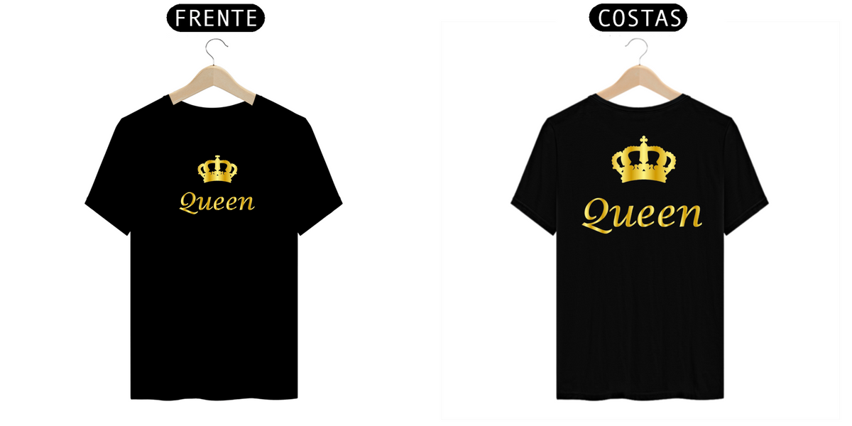 Nome do produto: Camiseta Coroa Queen