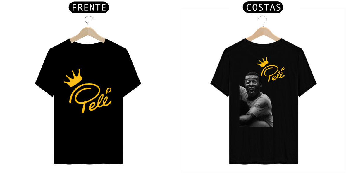 Nome do produto: Camiseta Rei Pelé 