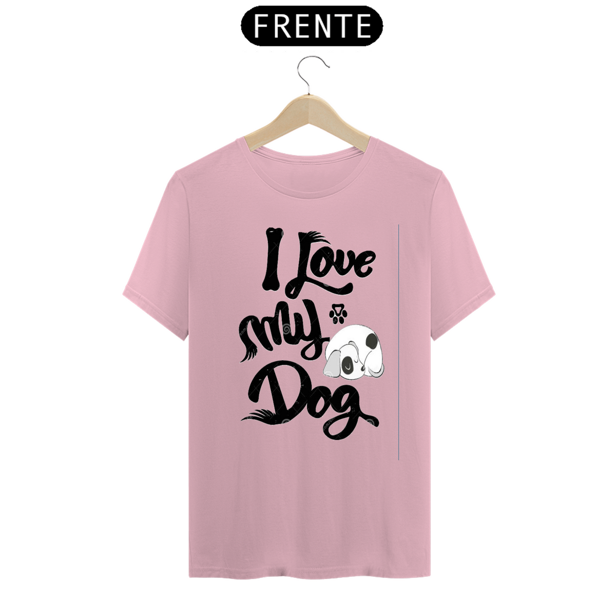 Nome do produto: Camiseta I Love My Dog 