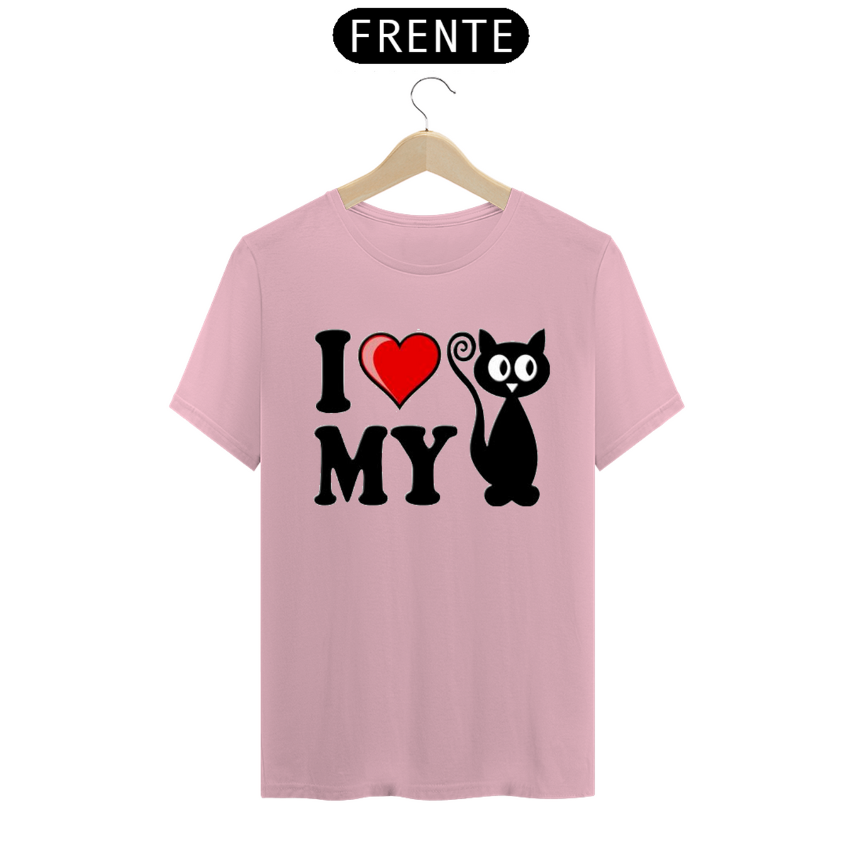 Nome do produto: Camiseta i Love My Cat