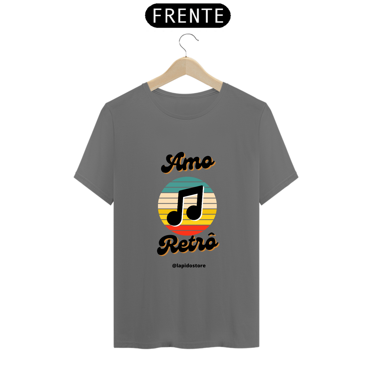 Nome do produto: CAMISETA AMO RETRÔ