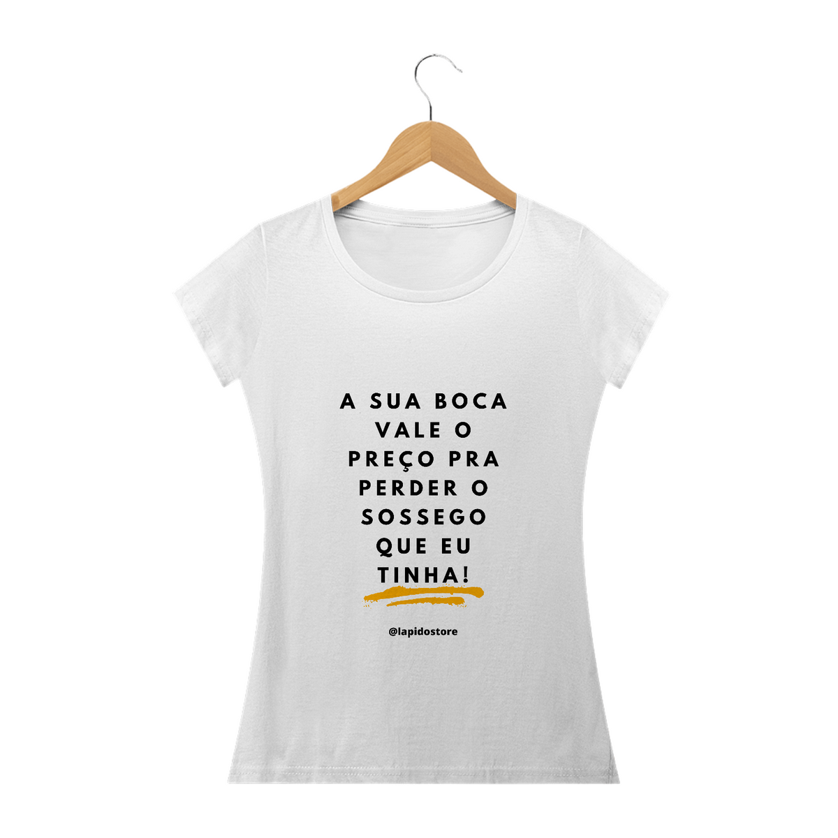 Nome do produto: CAMISETA A SUA BOCA...