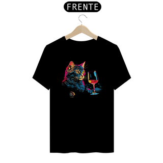 Nome do produtoCamiseta - Gato e Vinho