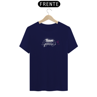 Nome do produtoT-shirt Algodão feminina Team Fitness preta e marinho 