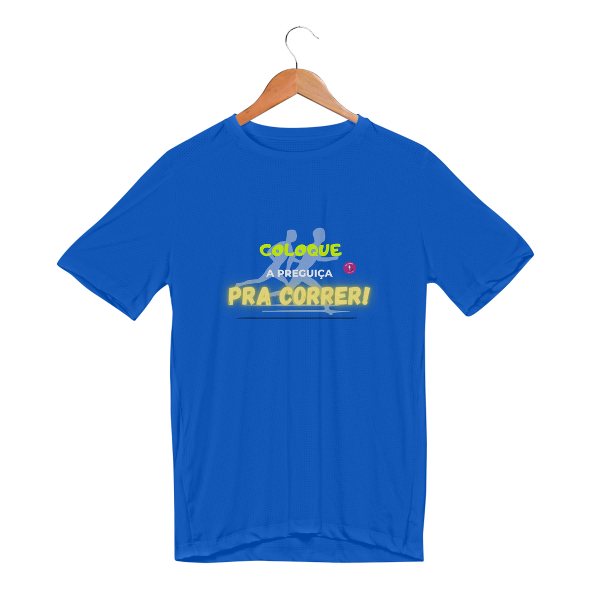 Nome do produto: Camiseta Unissex Dry Fit Sport Coloque a Preguiça pra correr