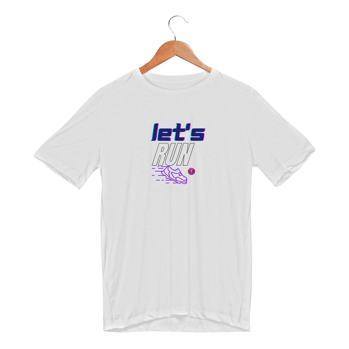 Nome do produto: Camiseta Unissex Dry Fit Sport Let\'s Run 