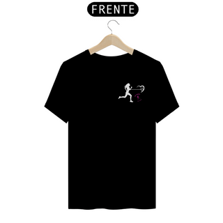 T-shirt Algodão feminina Cardio preta e marinho 