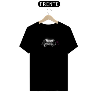 Nome do produtoT-shirt Algodão feminina Team Fitness preta e marinho 