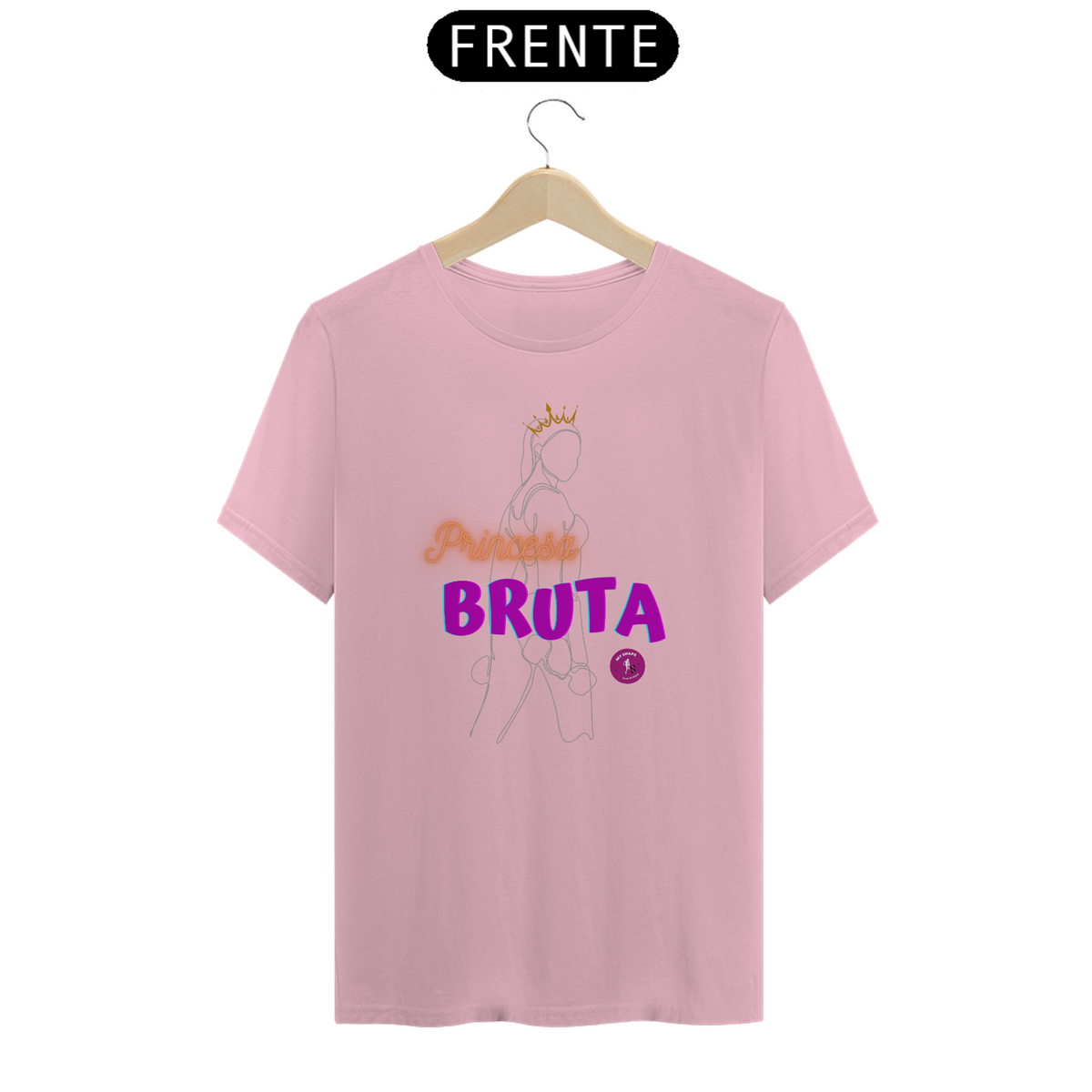 Nome do produto: T-shirt Algodão feminina Princesa Bruta