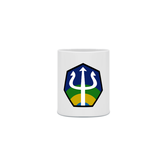 caneca base militar - logo minimalista