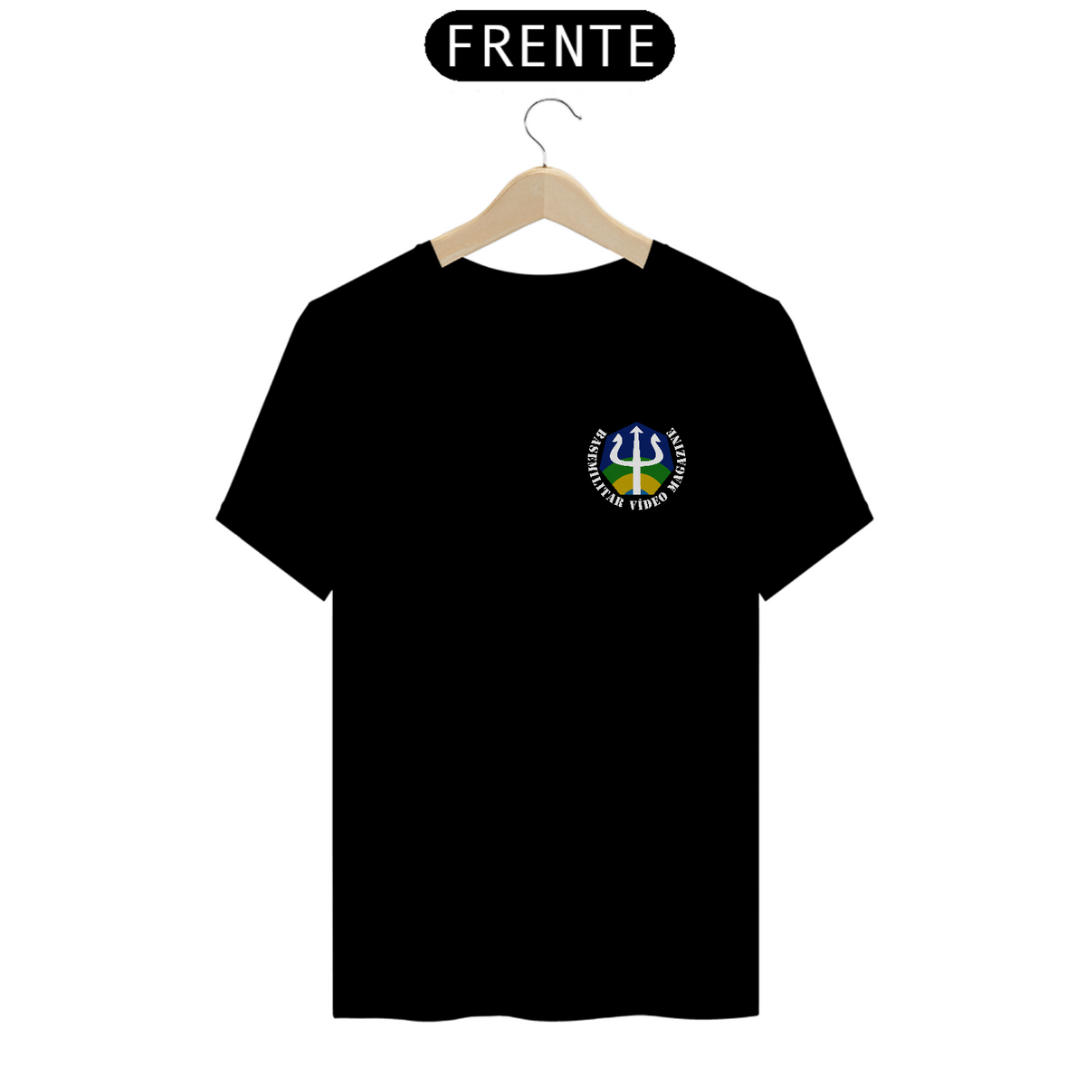 Nome do produto: camiseta- basemilitar - logo com texto