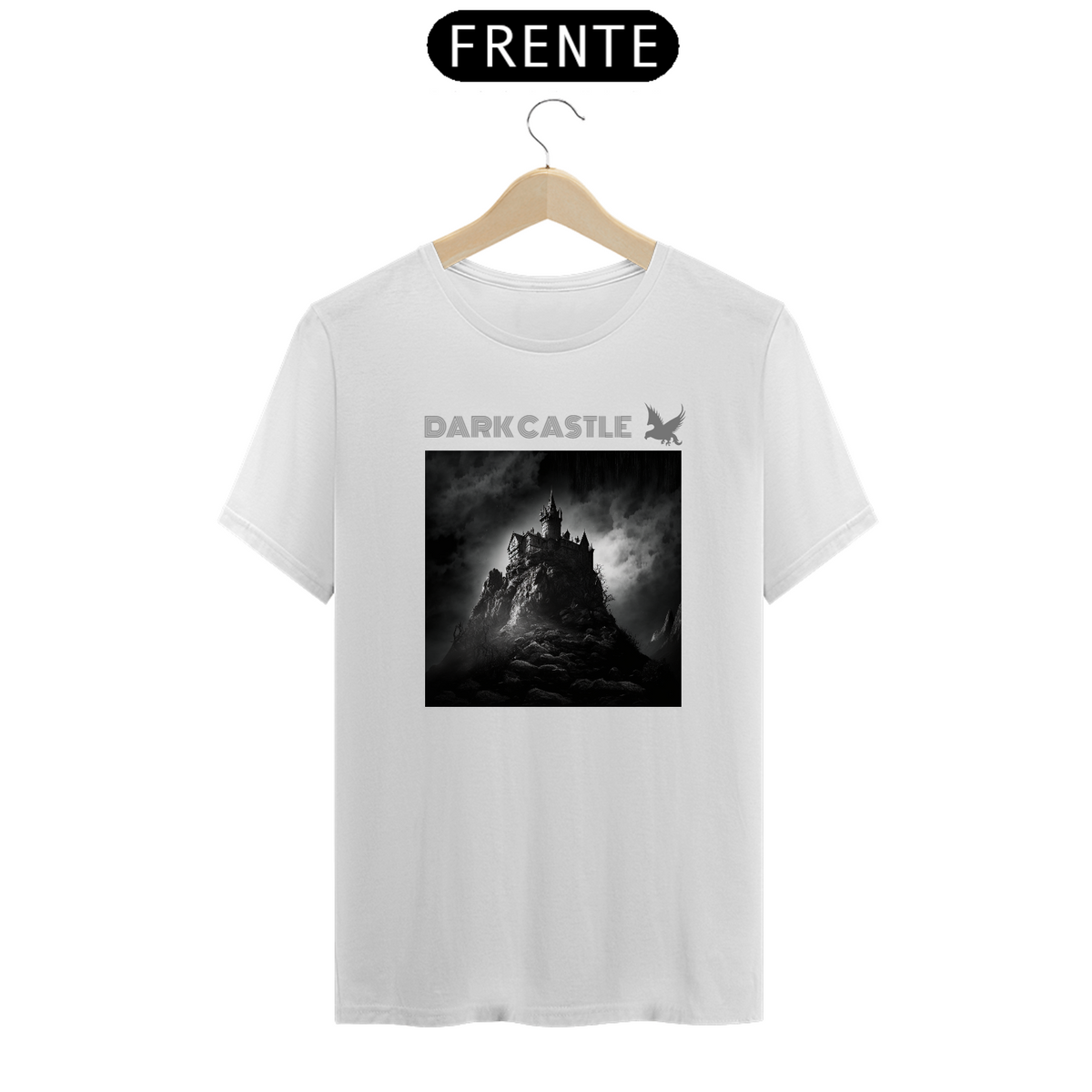 Nome do produto: Dark Castle - Camiseta - Somente branca