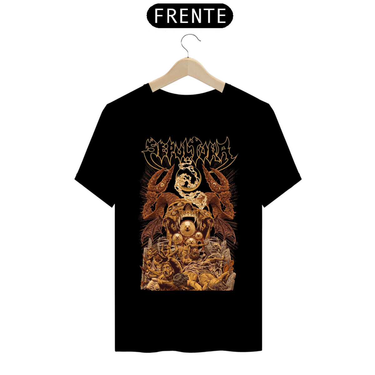 Nome do produto: Camisa Banda Sepultura