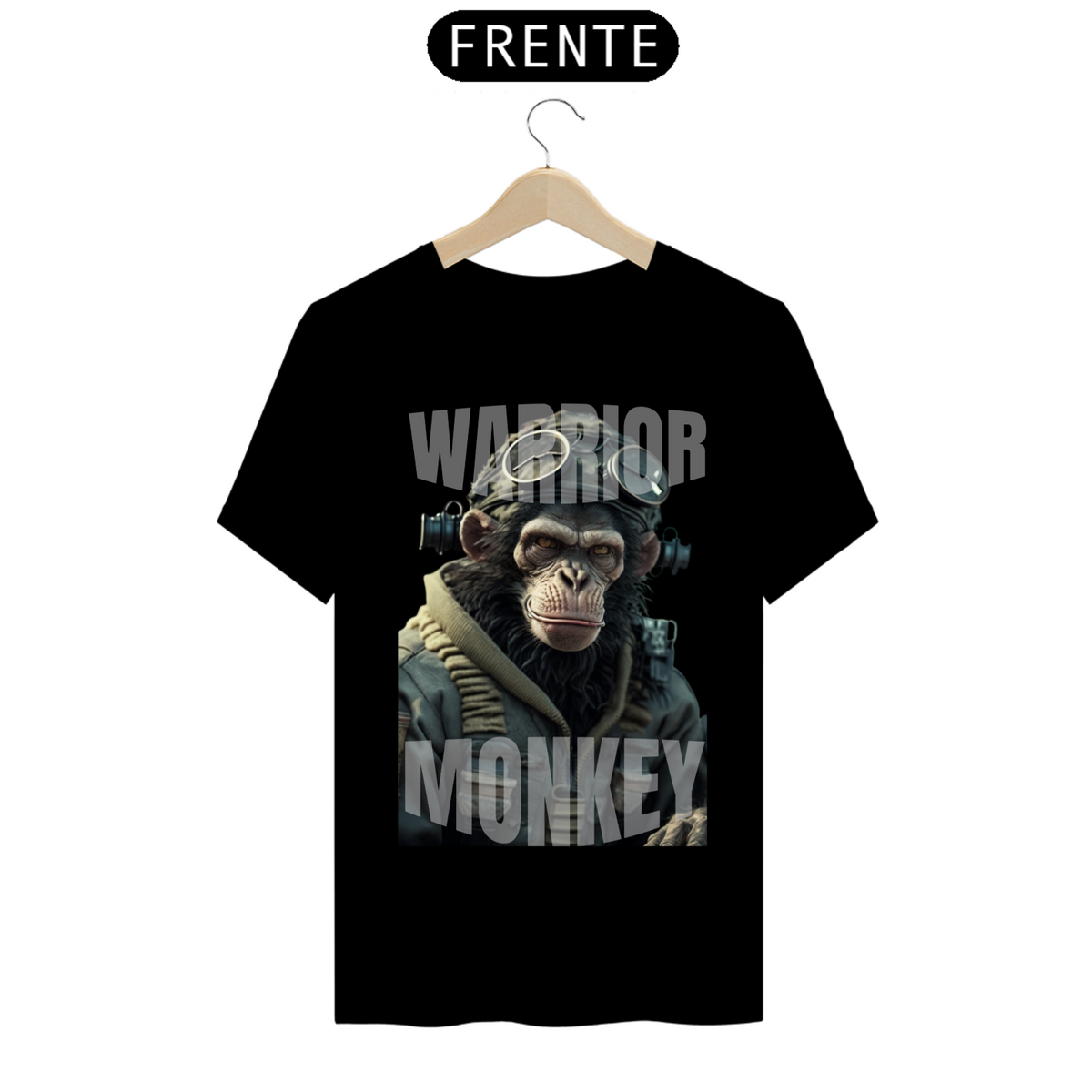 Nome do produto: Camisa Macaco Guerreiro.