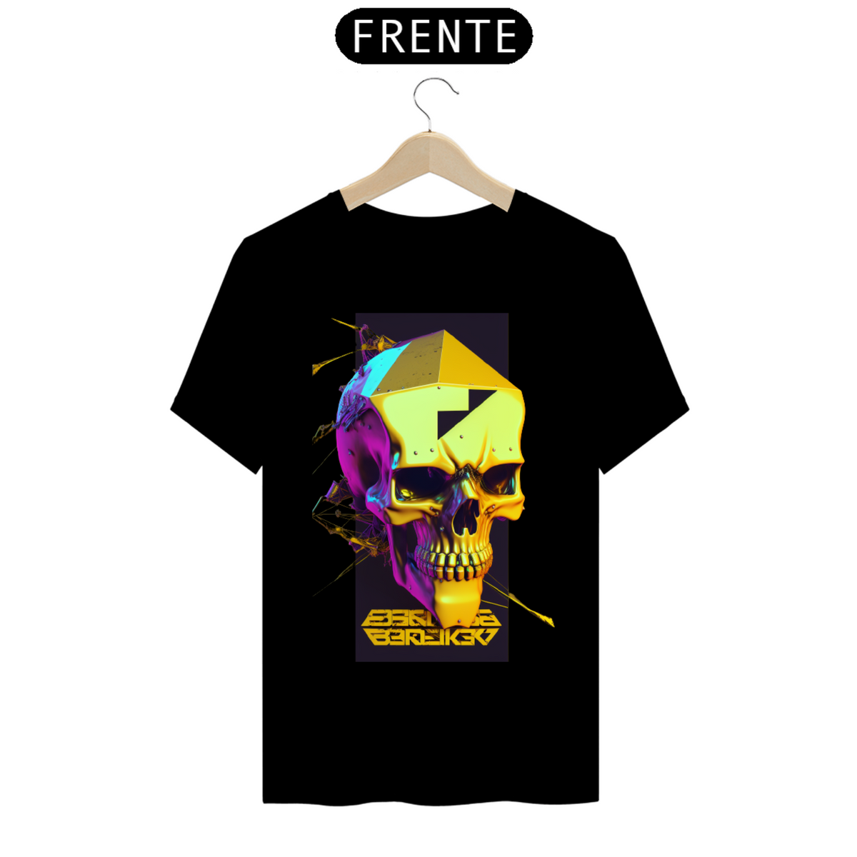 Nome do produto: Camisa Caveira Cyberpunk
