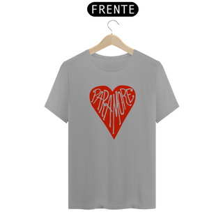 Nome do produtoCamiseta Unissex - Paramore Coração