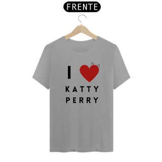 Camiseta Unissex -  I Love Katty Perry Gatinho