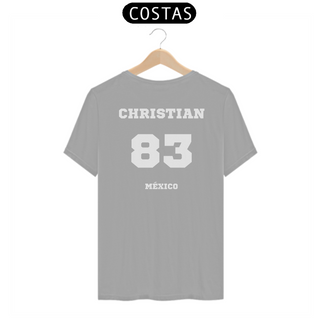 Nome do produtoCamiseta Unissex - RBD Chiristian Chavez 83 México ( Impressão apenas nas costas )