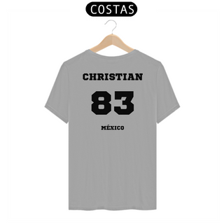 Nome do produtoCamiseta Unissex - RBD Christian Chavez 83 Méxicon ( Impressão apenas nas costas)