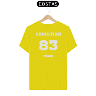 Nome do produtoCamiseta Unissex - RBD Chiristian Chavez 83 México ( Impressão apenas nas costas )