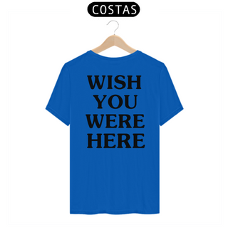 Nome do produtoCamiseta Unissex - Travis Scott Wish You Were Here (estampa apenas nas costas)