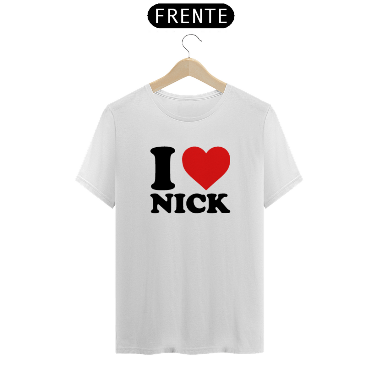 Nome do produto: Camiseta Unissex - Jonas Brothers I Love Nick