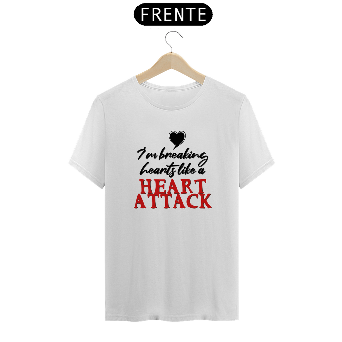 Nome do produto: Camiseta Unissex - Demi Lovato Heart Attack