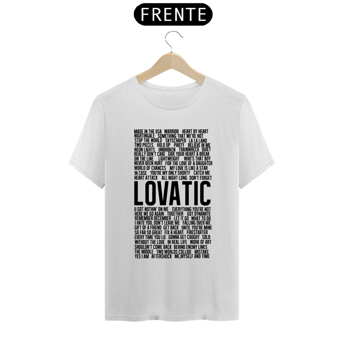 Nome do produto: Camiseta Unissex - Demi Lovato Sucessos