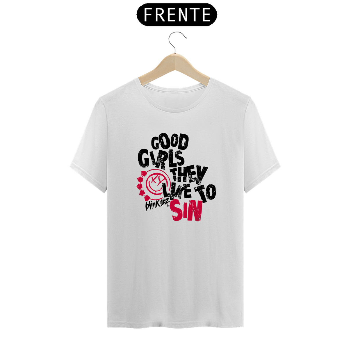 Nome do produto: Camiseta Unissex - Blink 182 Good Girls They Like To Sin