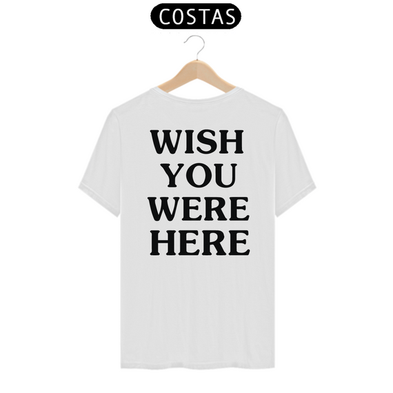 Camiseta Unissex - Travis Scott Wish You Were Here (estampa apenas nas costas)