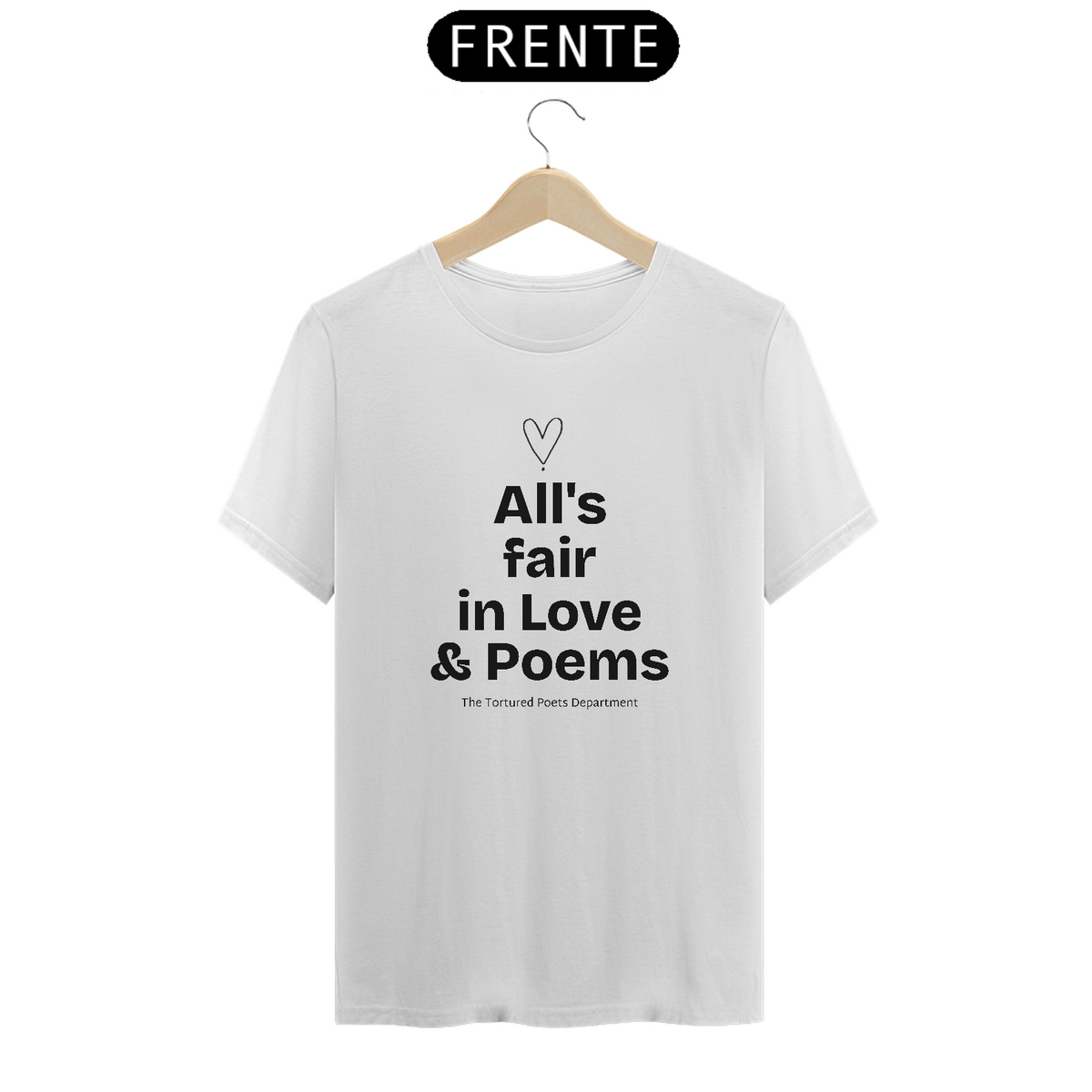 Nome do produto: Camiseta Unissex - Taylor Swift All\'s fair in love & Poems