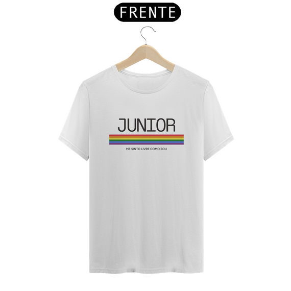 Camiseta Unissex - Pride JUNIOR me sinto livre