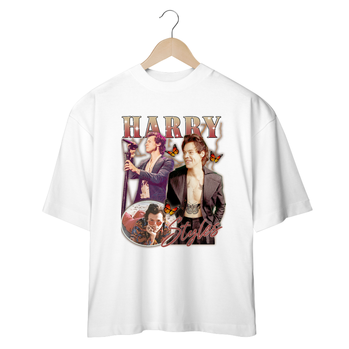 Nome do produto: Camiseta Oversized - Harry Styles