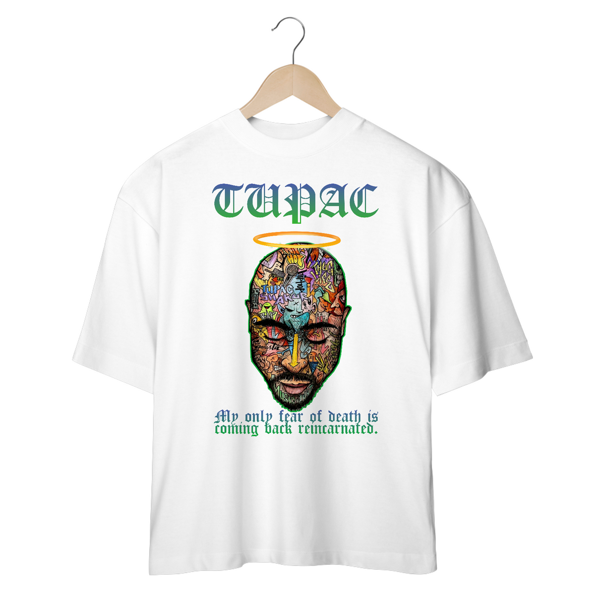 Nome do produto: Camiseta Oversized - Tupac