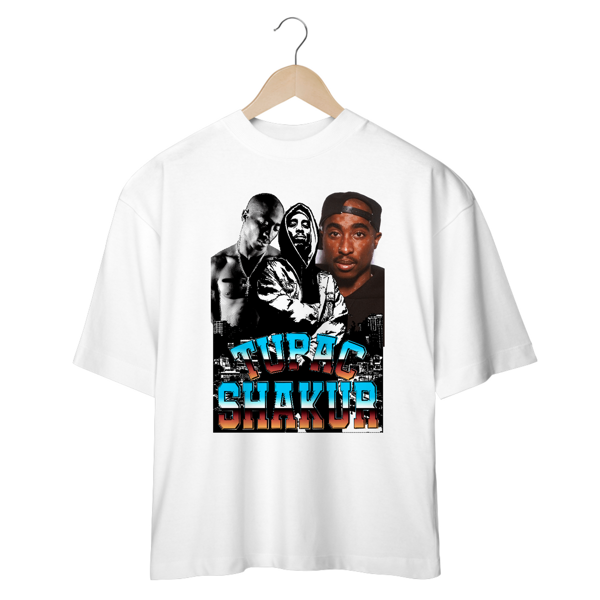 Nome do produto: Camiseta Oversized - Tupac